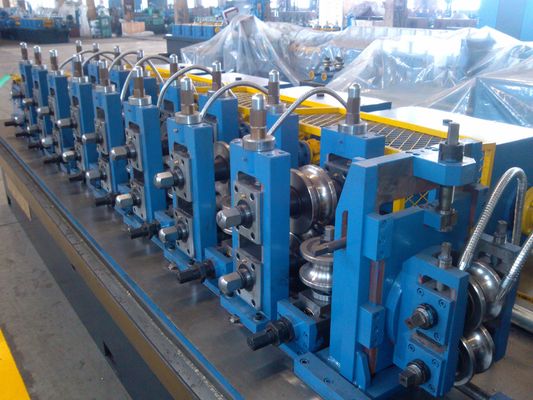 7Galvanizli çelik küçük çaplı boru üretimi için.6 - 16 mm rulo şekillendirme hattı ve boru yapım makinesi