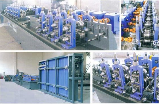 Endüstriyel boru ve yapısal profiller üretimi için çelik açık profilli rulo şekillendirme ekipmanları