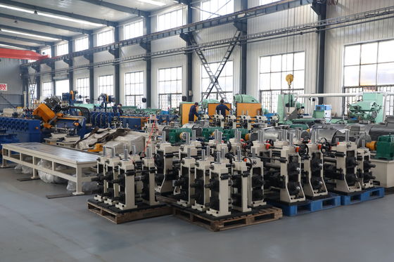ZY20 HF Kaynak Boru Değirmeni Makinesi φ10-26mm Yuvarlak Çelik Boru 0.4-1.5mm 100kW Katı Hal Hattı