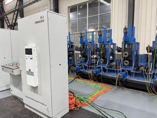 Uçan Testere Borusu Şekillendirme Makinesi 2 İnç Çelik Yuvarlak Boru Bölüm Borusu