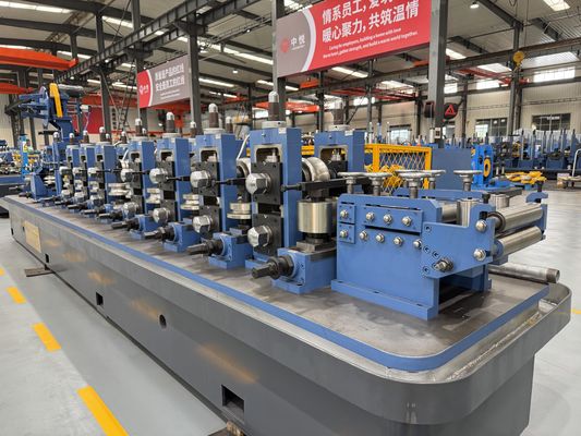 ASTM A53 ERW Çelik boru fabrikası ekipmanları karbon çelik ve galvanizli boru üretimi için 120M/Min